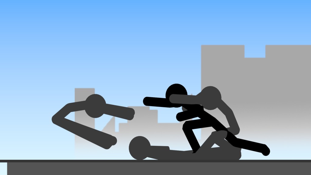 Realistic stickman fight animation preview image 1